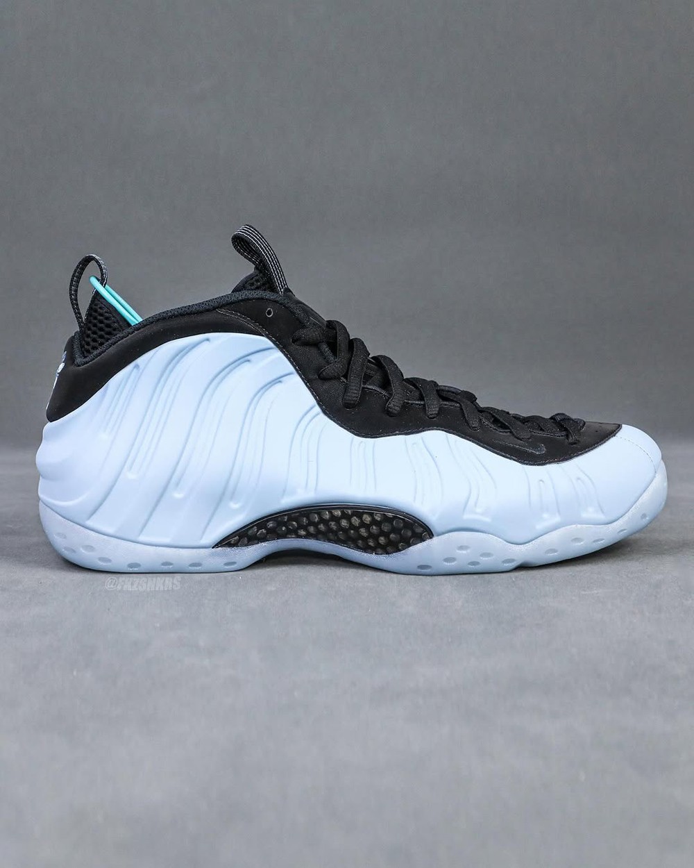Nike,Air Foamposite One,Psychi  哑光「冰蓝喷」上脚效果曝光！实物确实帅！
