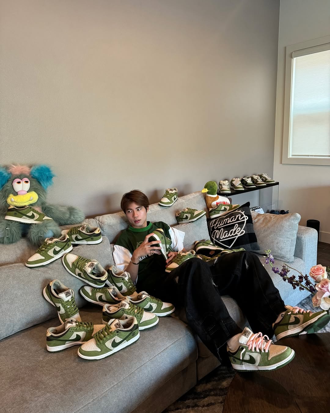 明星上脚   奥运冠军亲晒！「抹茶」SB Dunk 要来了！