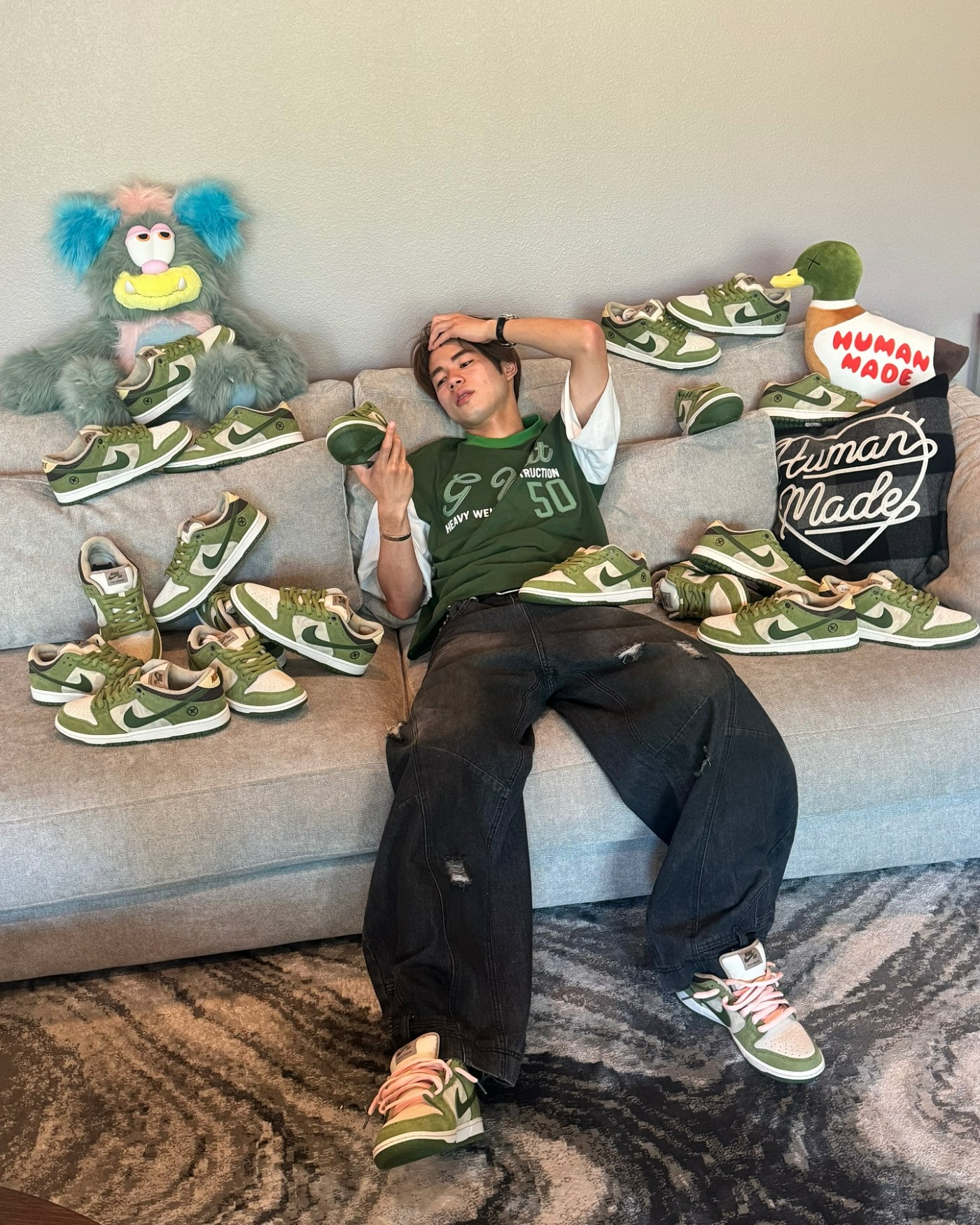 明星上脚   奥运冠军亲晒！「抹茶」SB Dunk 要来了！