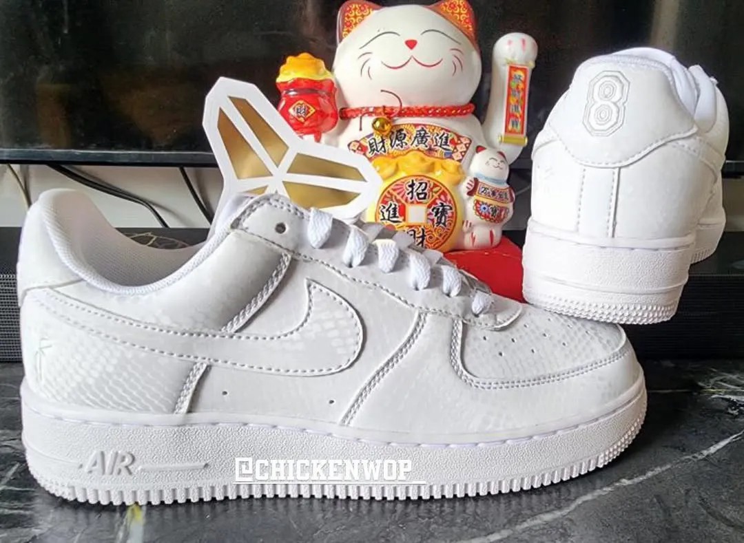 Kobe,Nike,Air Force 1 Low,IB00  发售有消息了！纯白 Kobe x AF1 最新实物曝光！
