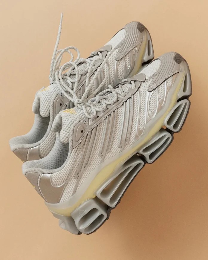 adidas,Mega X  机械缓震太帅了！阿迪 Mega X 实物曝光！