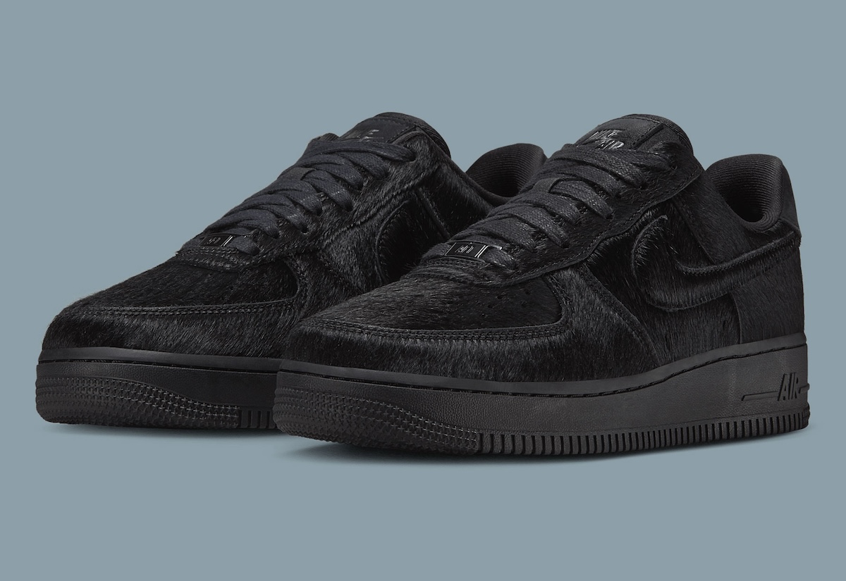 Nike,Air Force 1 Low,Black Pon  独特马毛材质！奢华版 AF1 如何？