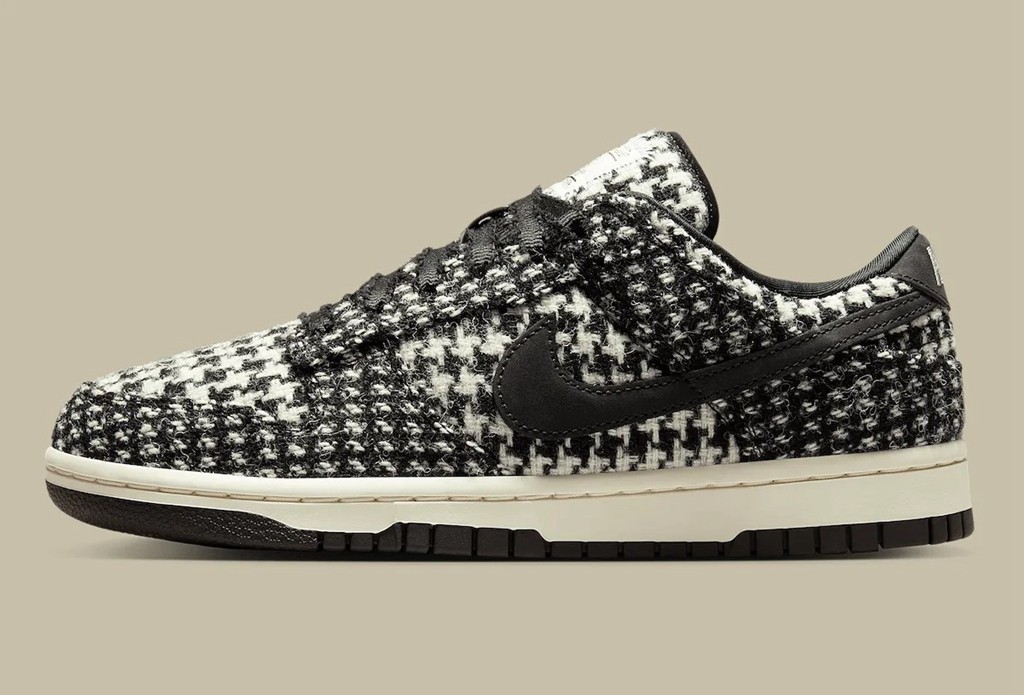 Harris Tweed,Nike,Dunk Low,HQ5  新联名 Dunk Low 来了！这质感真不错！