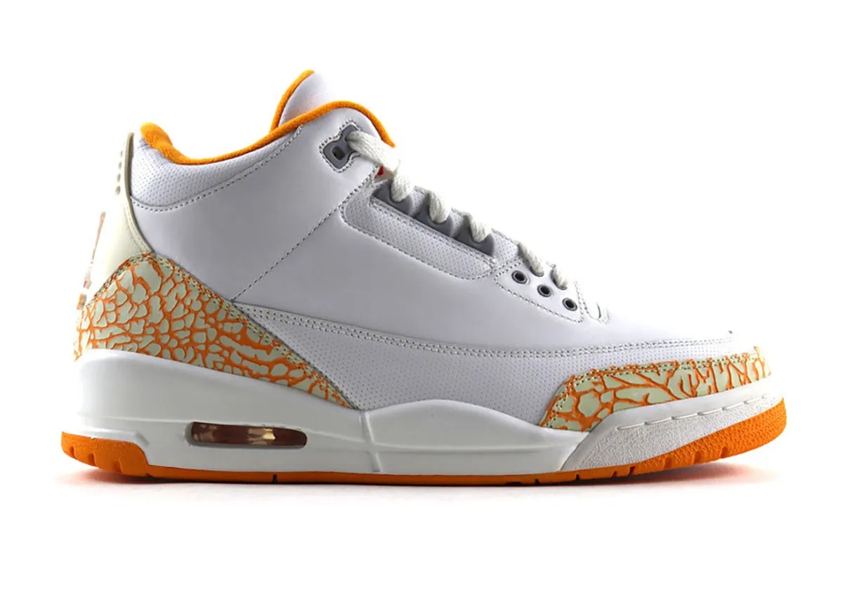 CK9246-101,AJ3,Air Jordan 3  颜值新选择！白橘 AJ3 首次曝光！