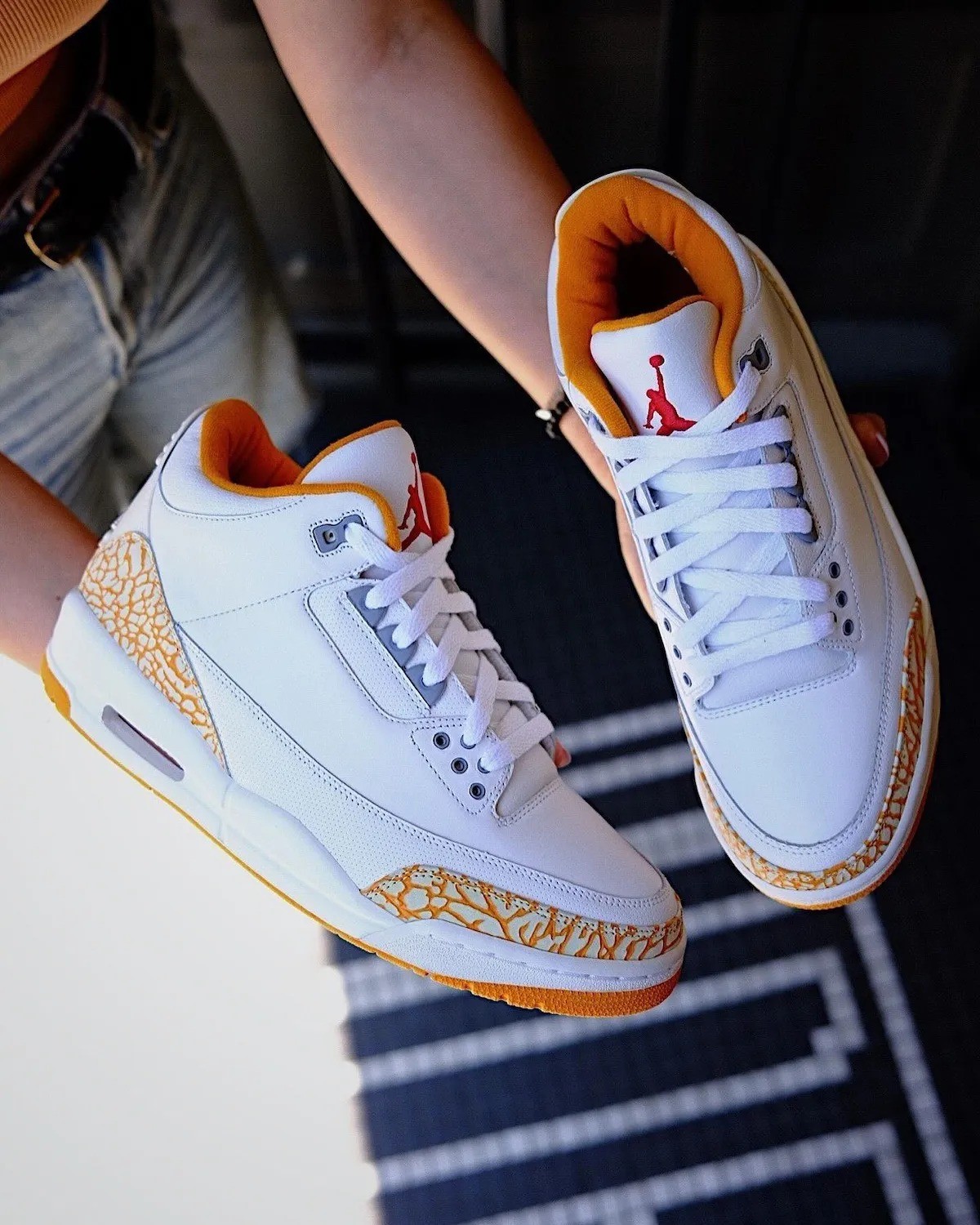 CK9246-101,AJ3,Air Jordan 3  颜值新选择！白橘 AJ3 首次曝光！