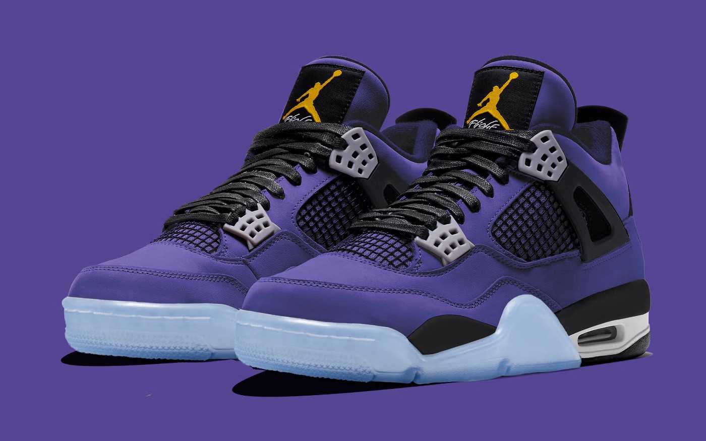 Air Jordan 4,AJ4,湖人,Lakers,FV5  看完更想要了！「湖人 AJ4」实物首次曝光，你打几分？
