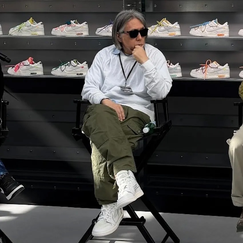 AA3834-100,OW,OFF-WHITE,AJ1  藤原浩上脚！纯白 Virgil x AJ1 终于迎来首次曝光！
