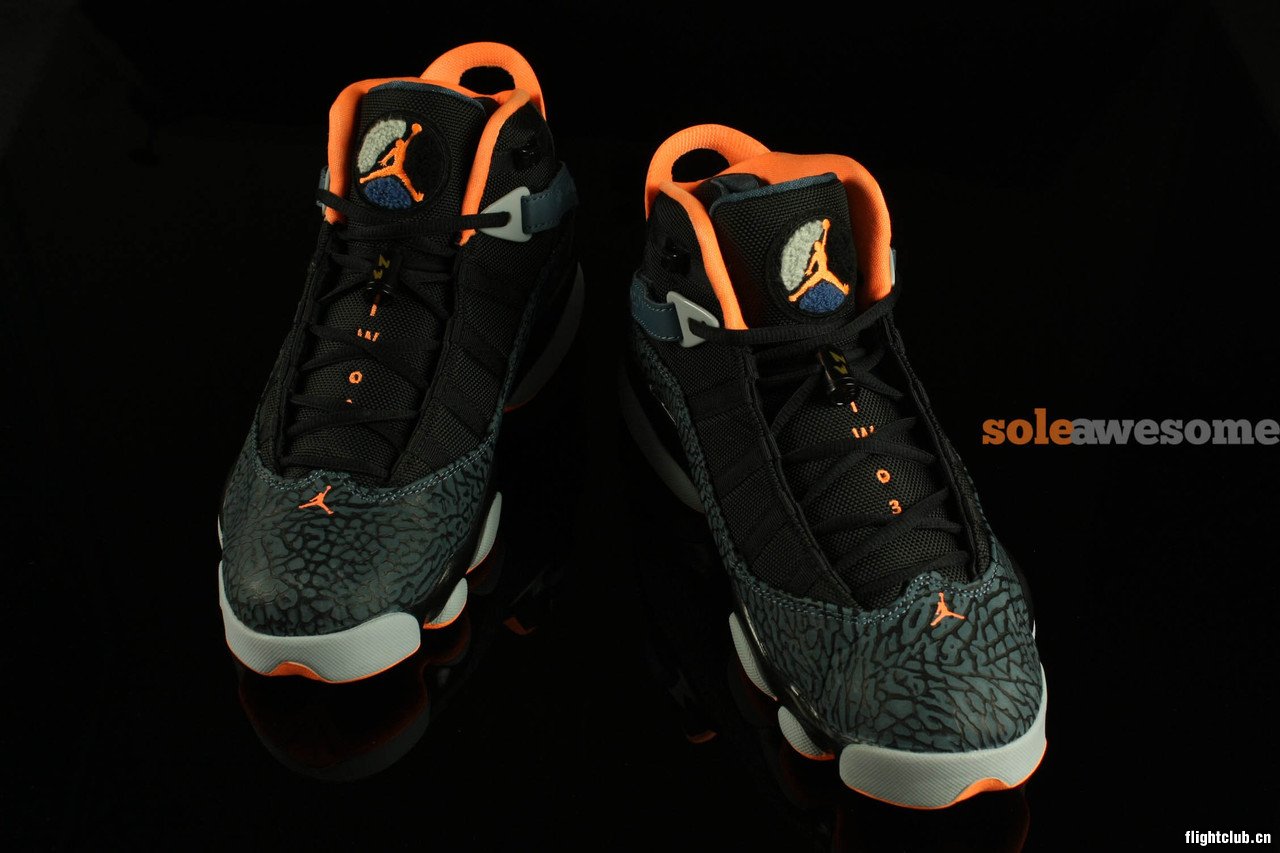 Jordan,Six,Rings,黑/橙配色,实  Jordan Six Rings 黑/橙配色 实物曝光