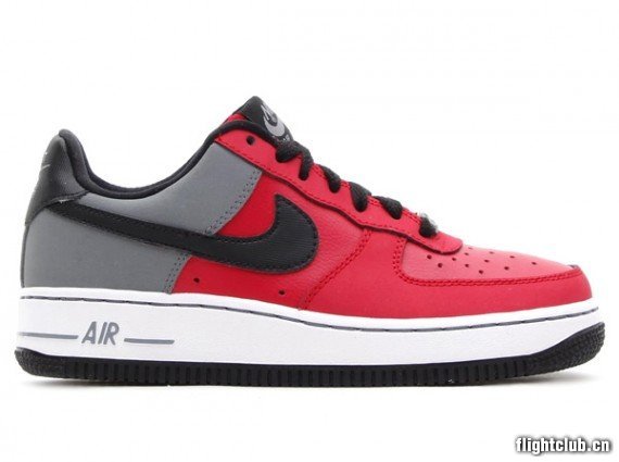 Nike,Air,Force,1,Low,GS,距离红  Nike Air Force 1 Low GS 距离红/酷灰/黑/白 即将发售