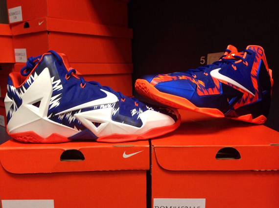 Nike,LeBron,11,佛罗里达大学  Nike LeBron 11 佛罗里达大学短吻鳄队PE 实物曝光