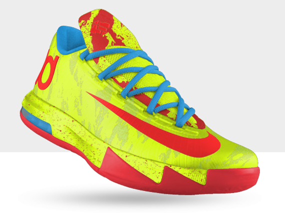 NIKEiD,KD,6,喷墨迷彩选项,现  NIKEiD KD6 上线喷墨迷彩选项