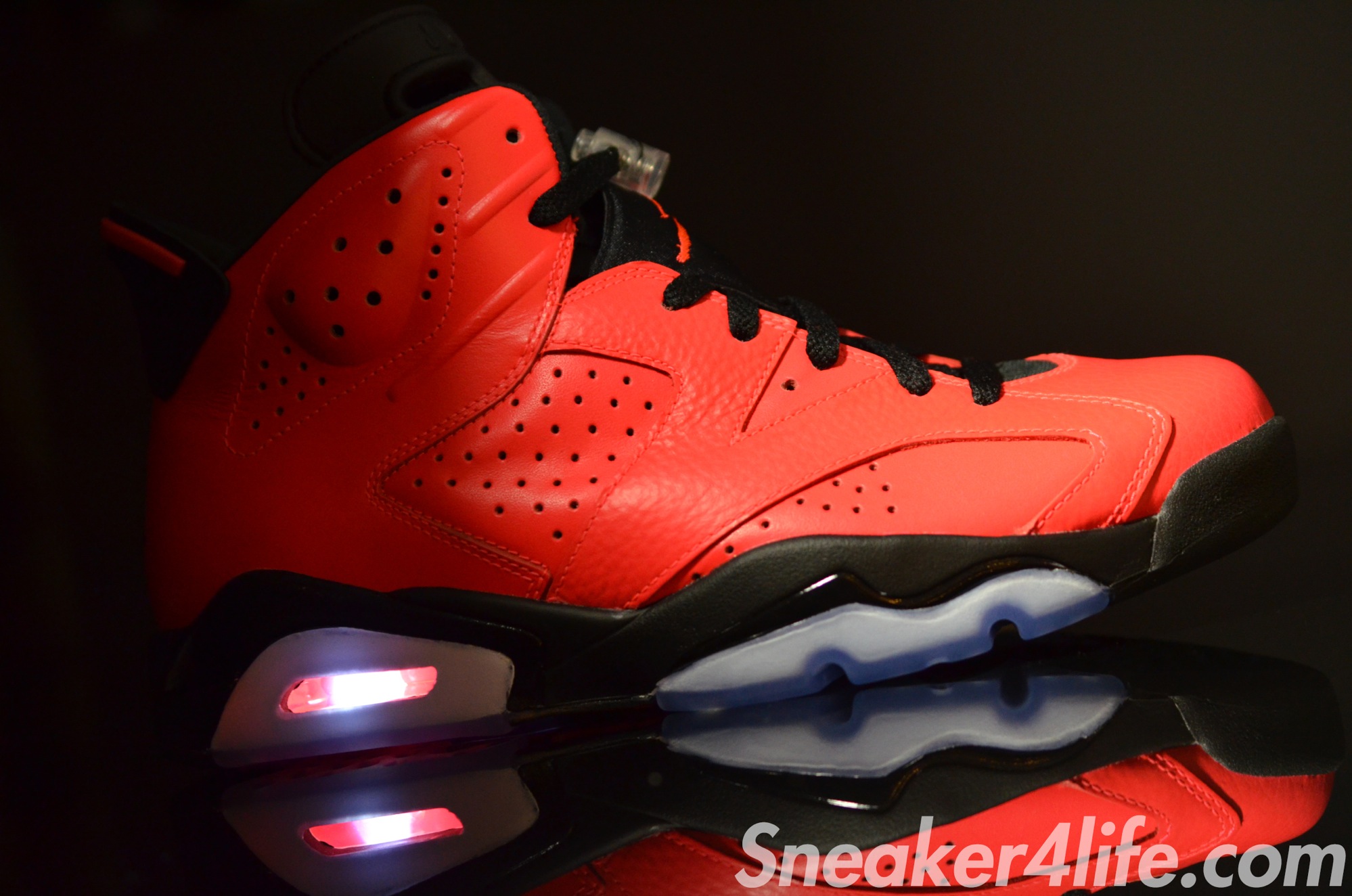 Air,Jordan,6,“Toro”,发售预 AJ6大红 384664-623 Air Jordan 6 “Toro/Infrared 23” 高清实物图赏