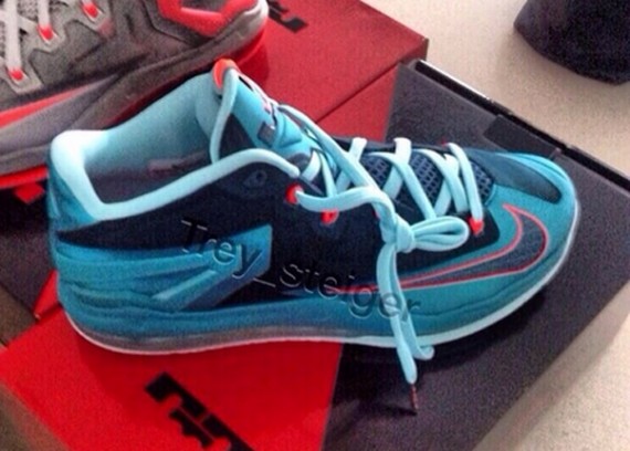 Nike,LeBron,11,Low,水蓝/海军蓝 LBJ11 Low低帮 LeBron 11 Low “Aqua”配色实物曝光