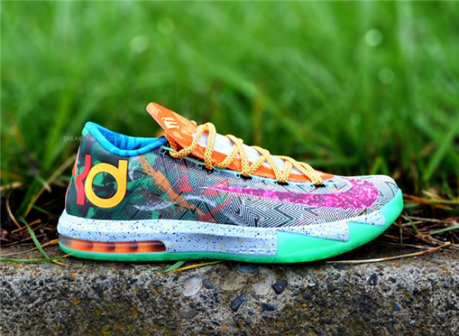 球鞋资讯,球鞋新闻,时尚杂 669809-500 KD6 "What The KD" 实物图赏