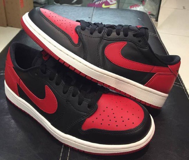 Air,Jordan,1,Retro,Low,OG,黑红  Air Jordan 1 Retro Low OG “Bred” 实物图赏