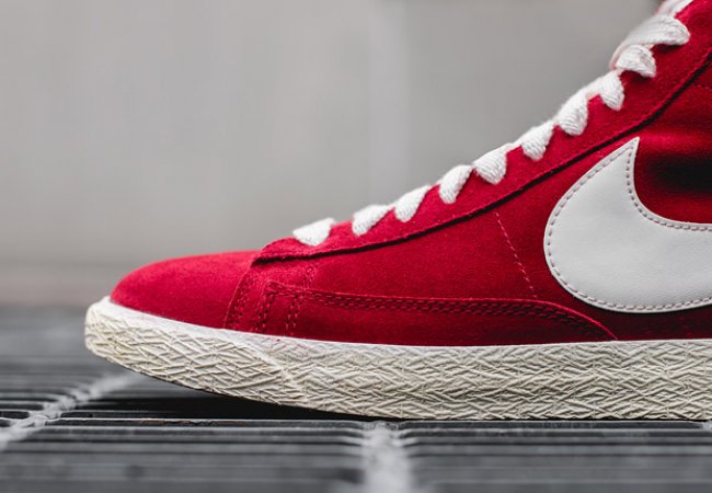 Nike,Blazer,Mid,Premium,Vintag  Nike Blazer Mid Premium Vintage 校园红登场