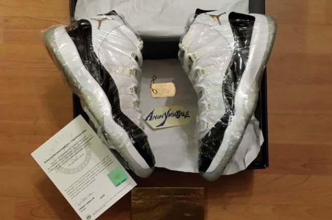 Air,Jordan,11,DMP套装配色/金 AJ11 乔丹亲签 Air Jordan 11 DMP 金色鞋眼版本亮相