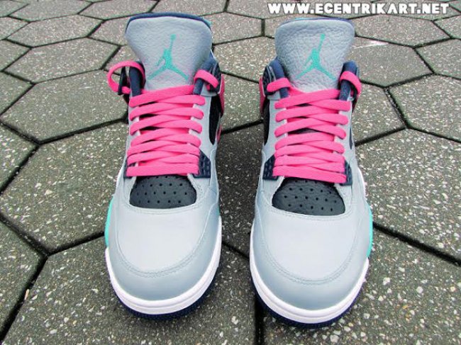 球鞋资讯,球鞋新闻,时尚杂 AJ4球鞋定制 Air Jordan 4 “Remastered South Beach” 南海岸定制鞋款