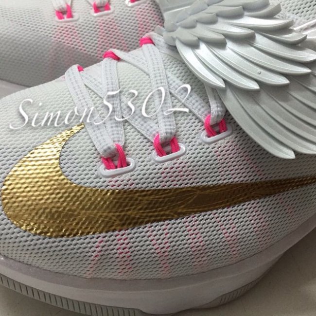 Nike,KD,7,Aunt,Pearl版本,全新 706858-176乳腺癌 KD7 Aunt Pearl 全新实物图片