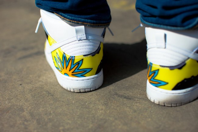 De,La,Soul,x,Nike,SB,Dunk,High  De La Soul x Nike SB Dunk High 上脚实拍
