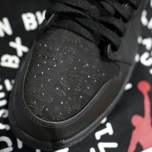 Air,Jordan,1,黑色镭射,实物局 AJ1 Air Jordan 1 "Black Laser" 黑色镭射谍照曝光