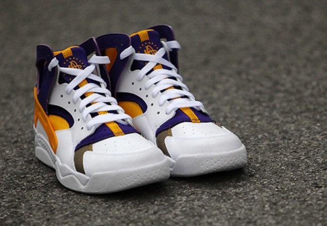 Nike,Air,Flight,Huarache,湖人配  Nike Air Flight Huarache 湖人配色即将发售