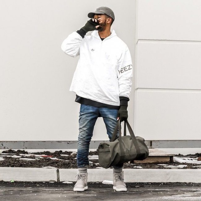 球鞋资讯,球鞋新闻,时尚杂  adidas Yeezy 750 Boost 潮流搭配实拍
