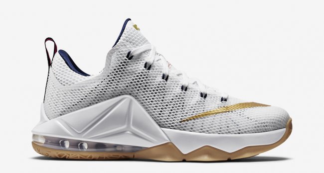 Nike,LeBron,12,Low,美国配色 LBJ12低帮724557-174 LeBron 12 Low "USA" 美国配色官方发售信息