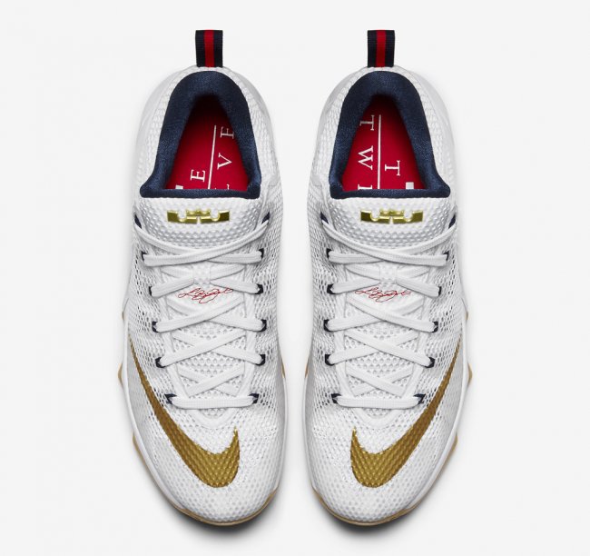 Nike,LeBron,12,Low,美国配色 LBJ12低帮724557-174 LeBron 12 Low "USA" 美国配色官方发售信息