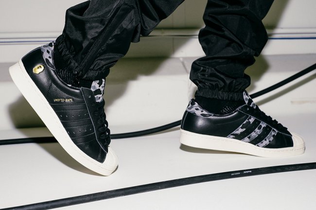 UNDFTD,x,BAPE,x,adidas,Consort  UNDFTD x BAPE x adidas Consortium Superstar 上脚欣赏
