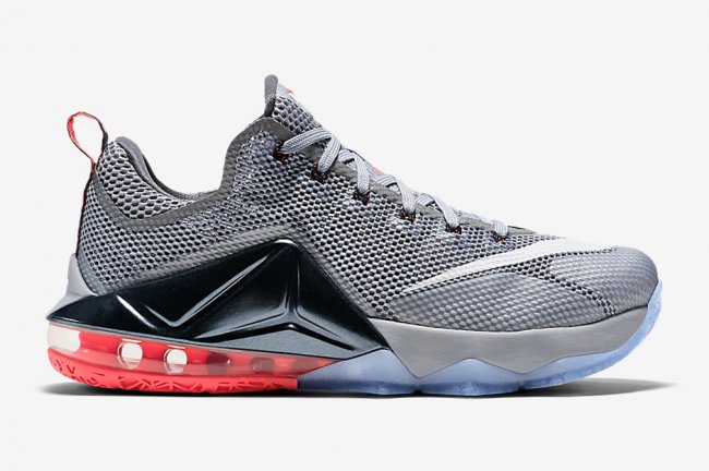 Nike,LeBron,12,Low,狼灰/热岩红 724558-014LBJ12低帮 LeBron 12 Low 狼灰红官方发售信息