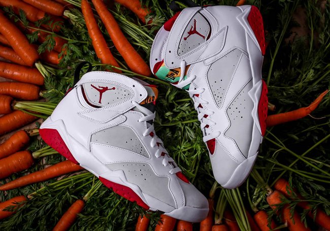 Air,Jordan,7,兔八哥配色,实物 304775-125AJ7兔八哥 兔八哥 Air Jordan 7 “Hare” 美图欣赏