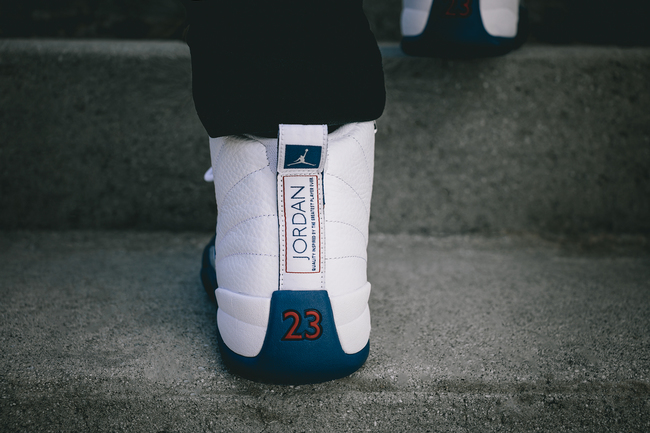 130690-113,AJ12,Air Jordan 12, 130690-113AJ12法国蓝 Air Jordan 12 “French Blue” 法国蓝上脚实拍
