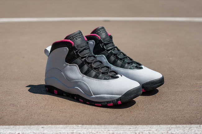 487211-008,AJ10,Air Jordan 10 487211-008AJ10 甜美新品，Air Jordan 10 GS “Vivid Pink” 实物图赏