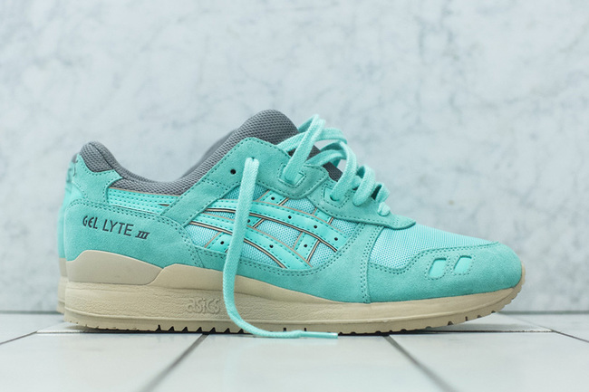 GEL-Lyte III,ASICS  KITH 独占，ASICS Gel-Lyte III ＂Cockatoo Green” 清爽水绿呈现