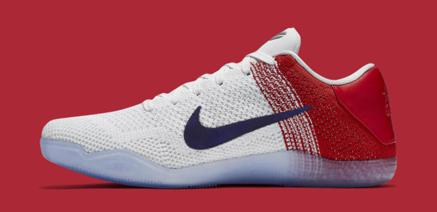 822675-184,Kobe 11 Elite Low,K 822675-184 本周发售，Kobe 11 Elite Low “USA” 呈现科比奥运元素
