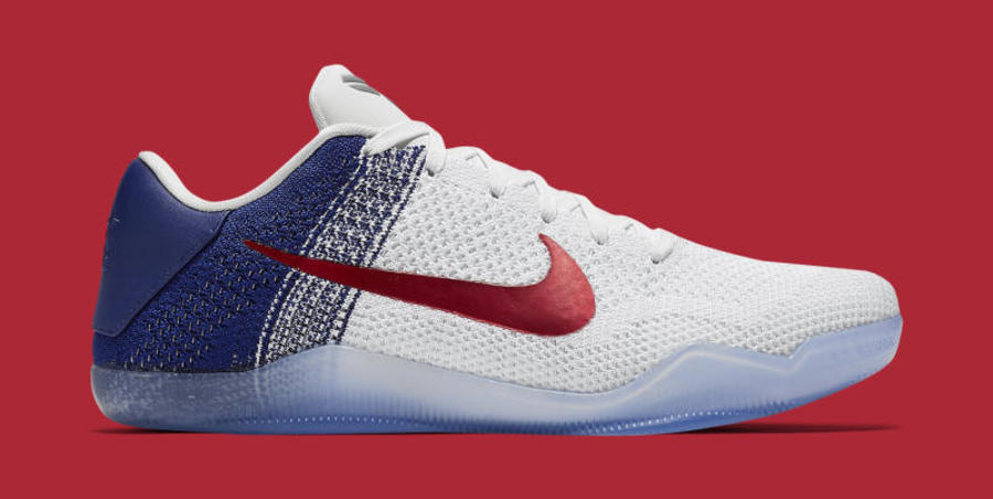 822675-184,Kobe 11 Elite Low,K 822675-184 本周发售，Kobe 11 Elite Low “USA” 呈现科比奥运元素