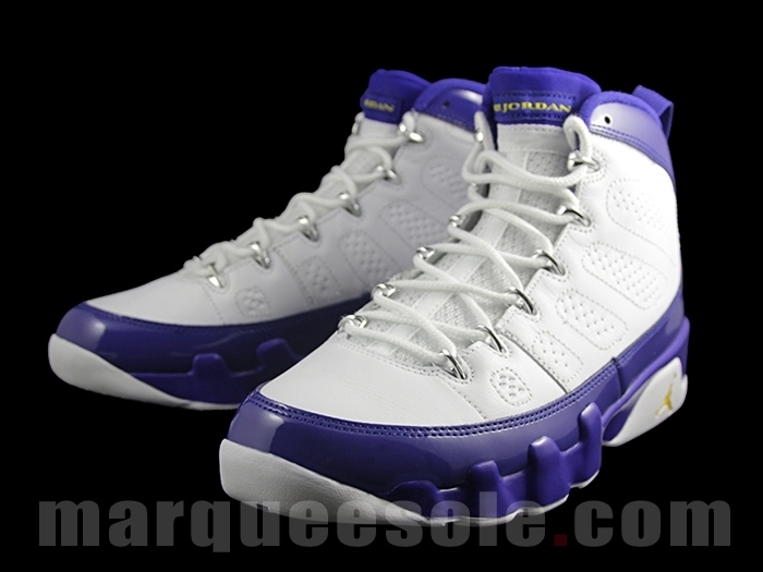 302370-121,AJ9,Air Jordan 9 302370-121AJ9 Air Jordan 9 “Lakers” 湖人配色清晰图赏