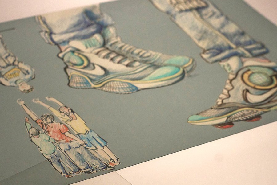 Air Mag,Nike,B866CD7D B866CD7D 看看 Tinker Hatfield 的 Nike Air Mag 亲笔设计手稿图