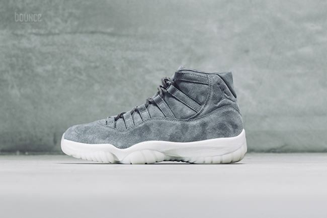 914433-003,AJ11,Air Jordan 11 914433-003 AJ11 质感逆天！Air Jordan 11 PRM “Grey Suede”美图近赏